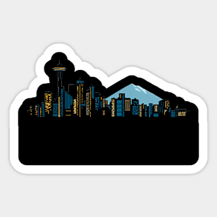 Seattle Skyline Sticker